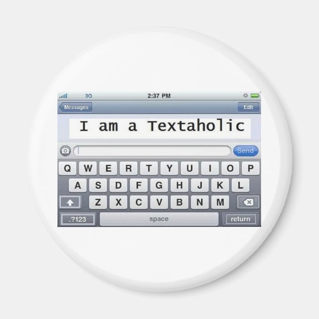 Imán Textaholico (Frente)