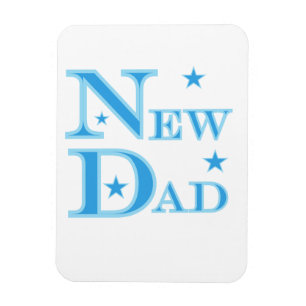 Imán Texto azul Nuevos regalos para papá