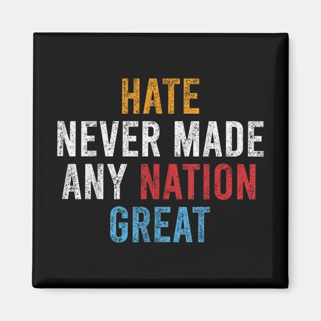 Imán Texto con letras angustiadas que dice Naranja cont (Frente)