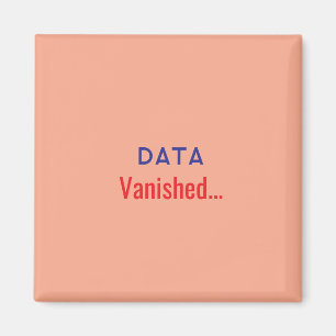 Imán Texto de datos desaparecidos