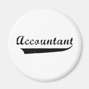 Imán Texto de estilo deportivo para contadores