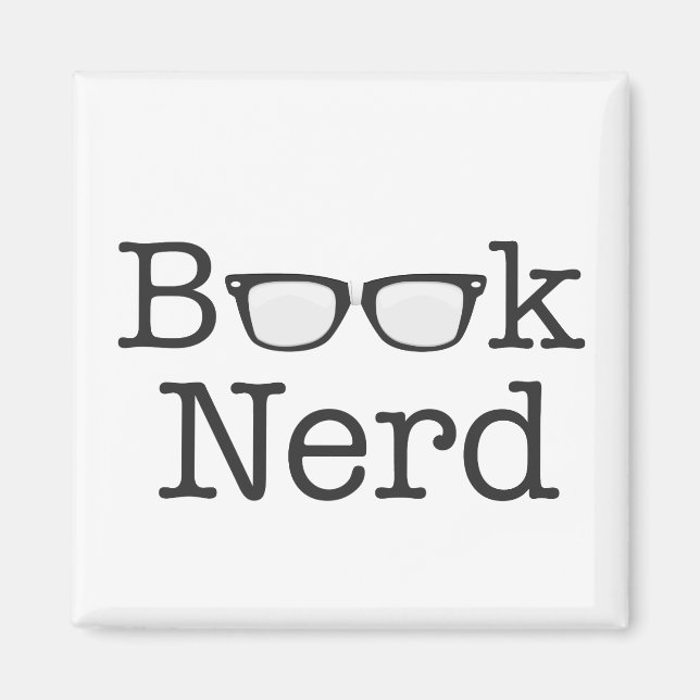 Imán Texto de los Espectáculos divertidos del nerd del  (Frente)