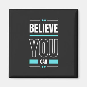 Imán Texto de moda y positivo de la cita de motivación
