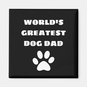 Imán Texto de Personalizado de papá de perro más grande