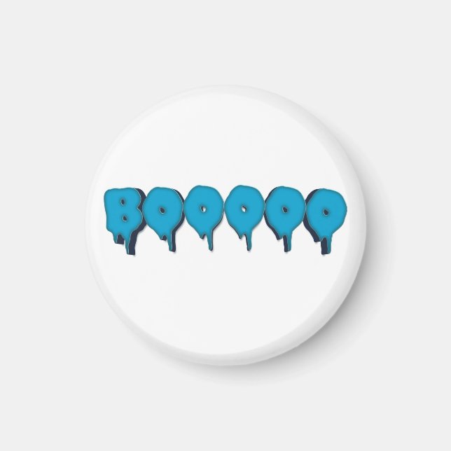 Imán texto fantasma gracioso (Frente)