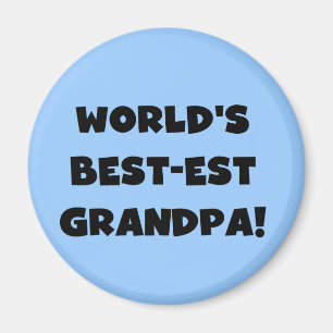 Imán Texto negro o blanco del abuelo del Mejor-est del