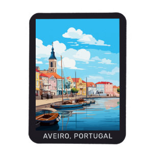 Imán Texto personalizado Aveiro Portugal