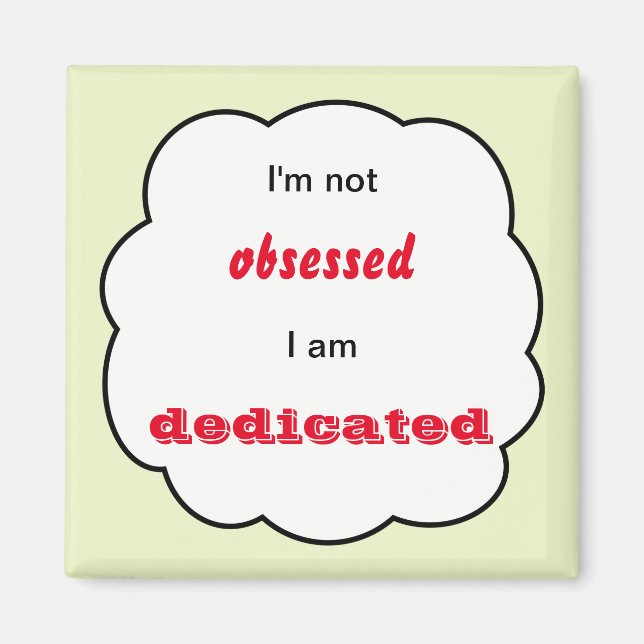 Imán texto personalizado dedicado inspirador (Frente)