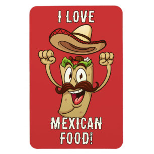 Imán Texto personalizado Fiesta de Tacos