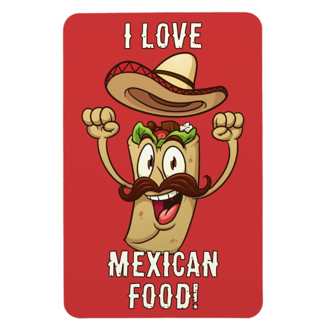 Imán Texto personalizado Fiesta de Tacos (Vertical)