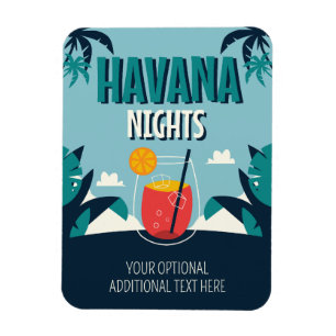 Imán Texto personalizado "Las noches de La Habana"