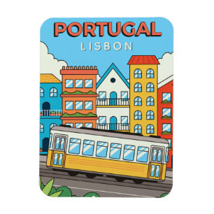 Imán Texto personalizado Lisboa Portugal