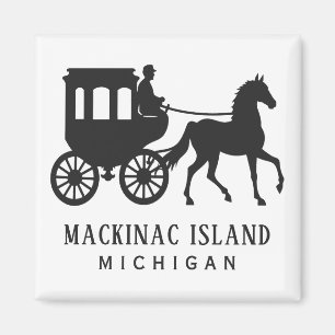 Imán Texto personalizado Mackinac Island