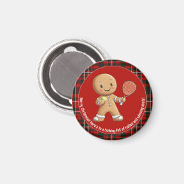 Imán 🎾 texto 🎄 Personalizado, Padel Powered Navidades