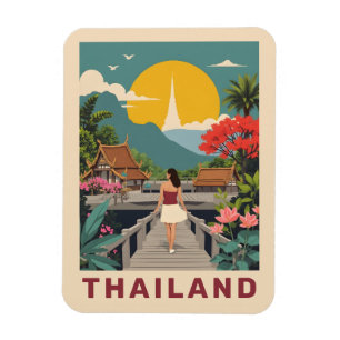 Imán Texto personalizado Tailandia