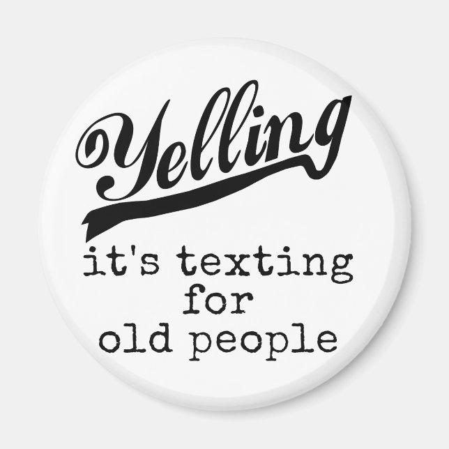 Imán Textos para los viejos (Frente)