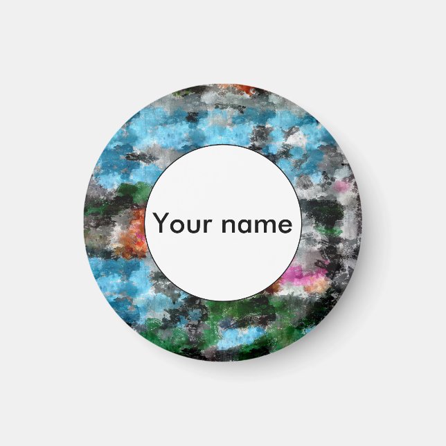 Imán Textura colorida (Frente)