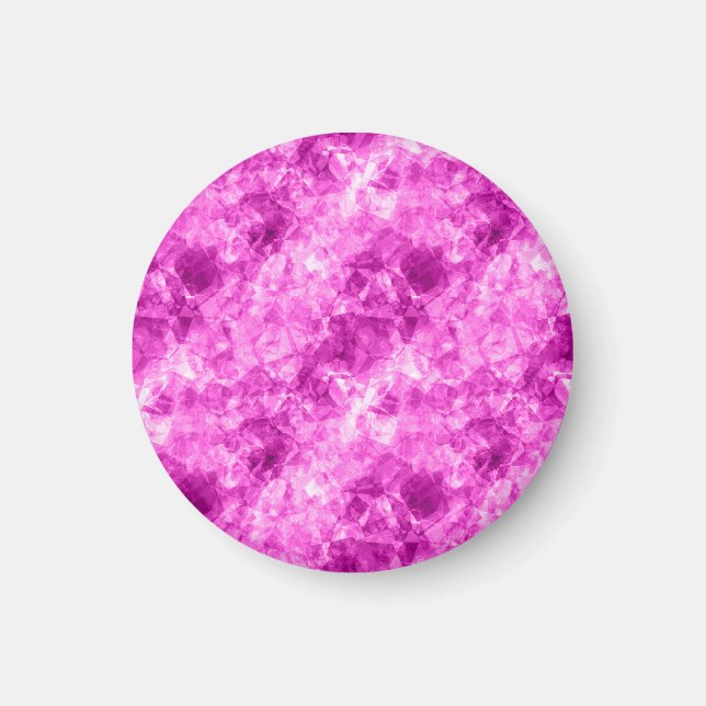 Imán Textura cruzada rosa (Frente)