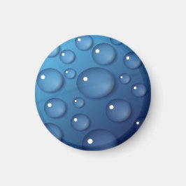 Imán Textura de caída de agua azul