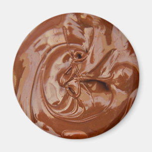 Imán Textura de chocolate fundida