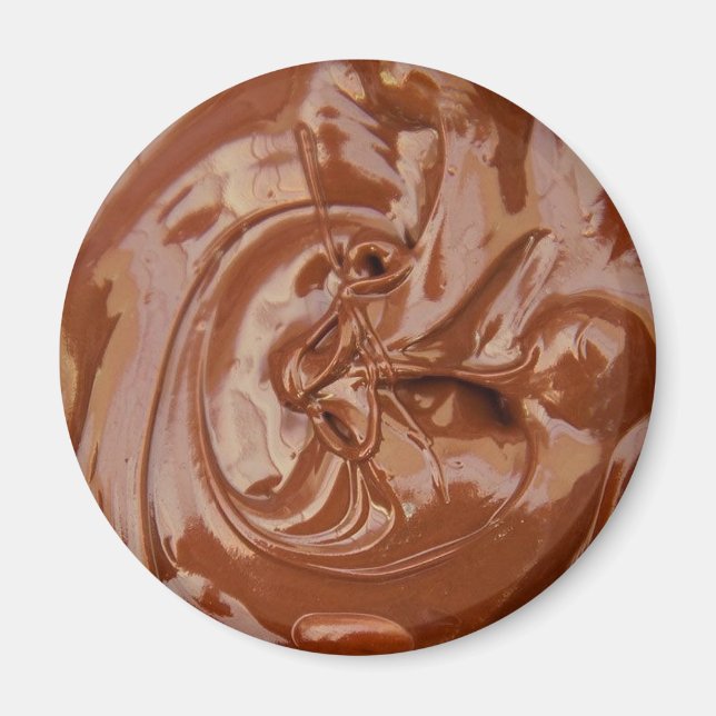 Imán Textura de chocolate fundida (Frente)