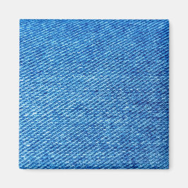 Imán Textura de Denim Azul