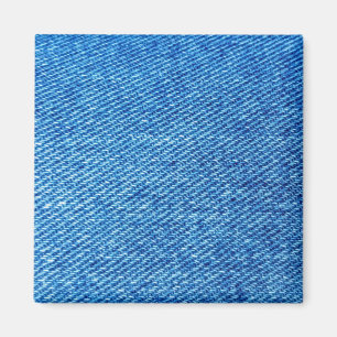 Imán Textura de Denim Azul