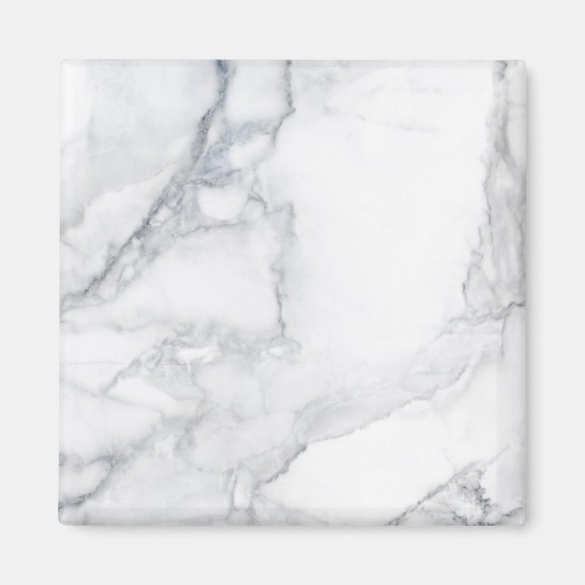 Imán Textura de mármol blanco (Frente)