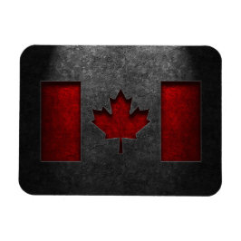 Imán Textura de piedra de la bandera canadiense
