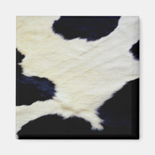 Imán Textura de pieles de vaca Personalizar blanco y ne