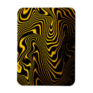 Imán Textura de remolinos de oro amarillo negro