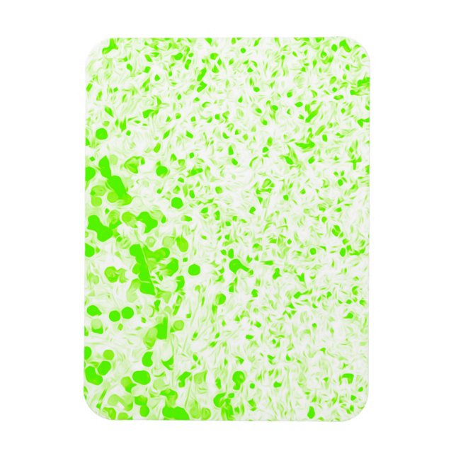 Imán Textura de salpicadura - Verde animado (Vertical)