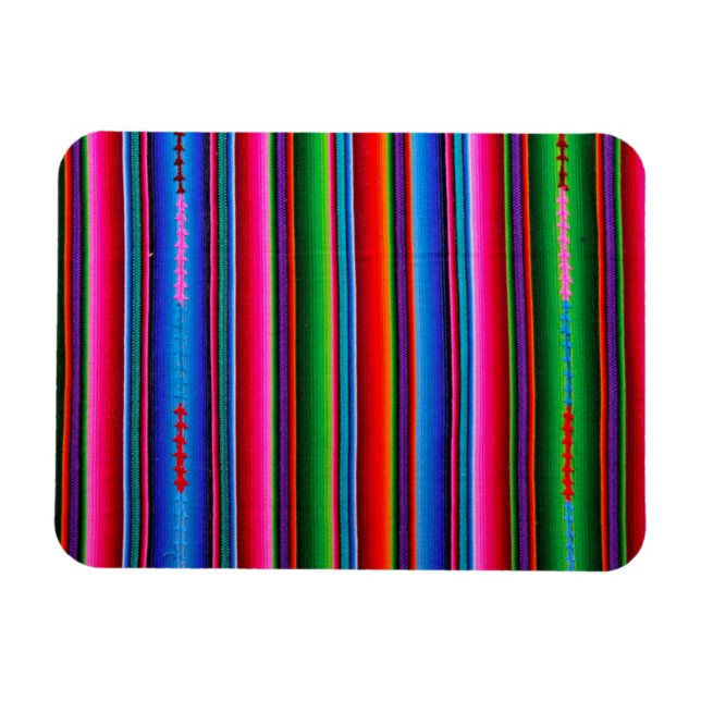 Imán Textura De Tela Mexicana (Horizontal)
