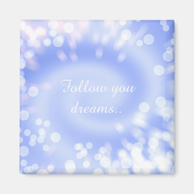 Imán textura espiral de bokeh violeta abstracta (Frente)