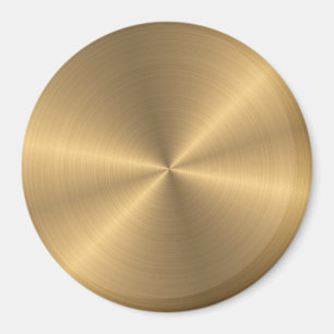 Imán Textura radial metálica personalizada del oro