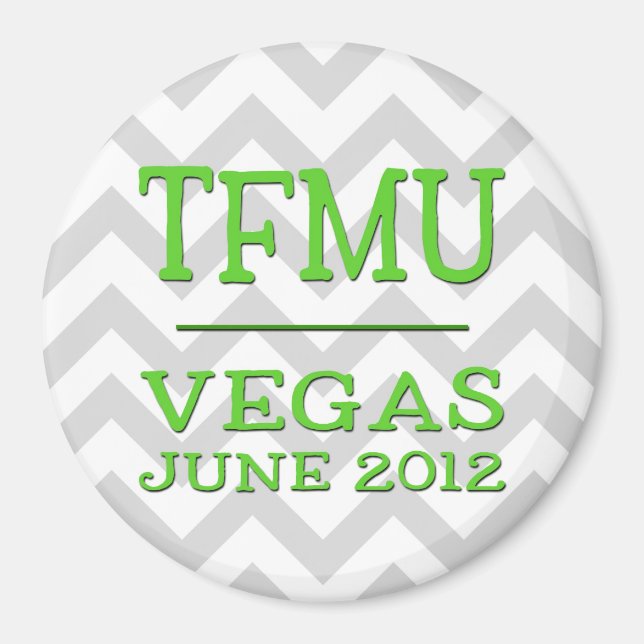Imán TFMU Vegas Lime Chevron Magnet (Frente)