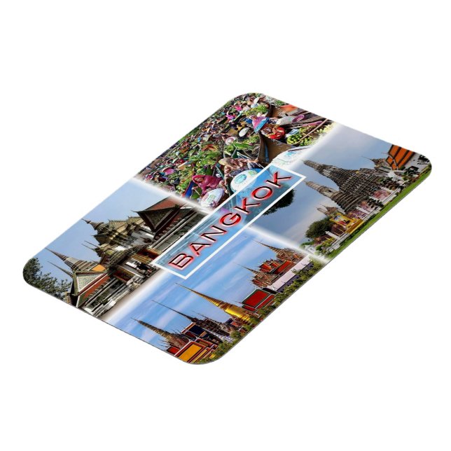 Imán TH Bangkok - Wat Pho - Mercado Flotante - Gran Pal (Lado Izquierdo)