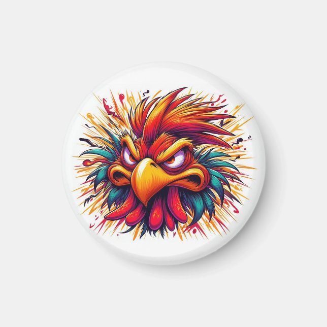 Imán "Thad the Mad Rooster" Magnet (Frente)
