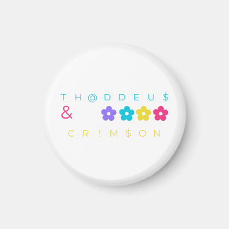 Imán thaddeus & crimson $THCBand Merchandising de diseñ