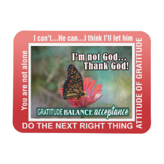 Imán thank God  slogans butterflies Magnet