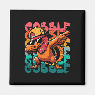 Imán Thanksgiving Turkey Dab Gobble Funny Toddler Boys