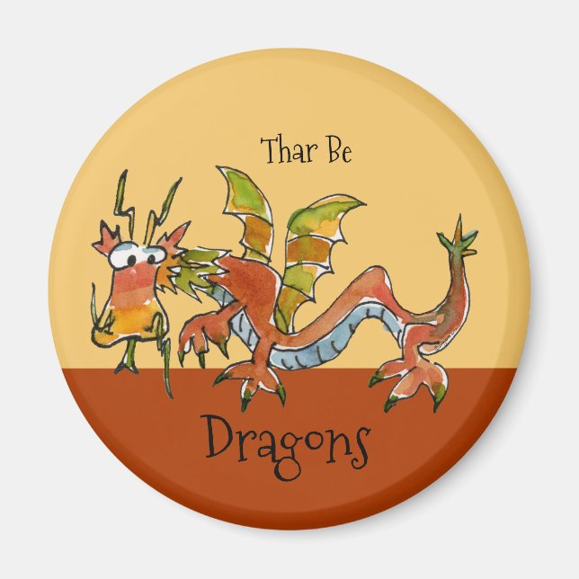 Imán Thar Be Dragons (Frente)