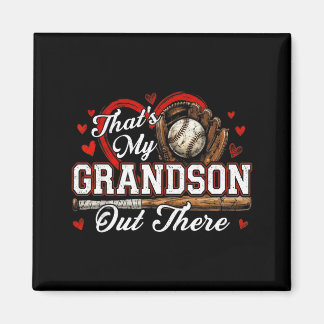 Imán That's grandson out there women baseball grandma