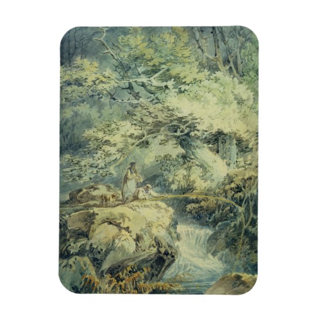 Imán The Angler, 1794 (con sobre grafito en papel) (Vertical)