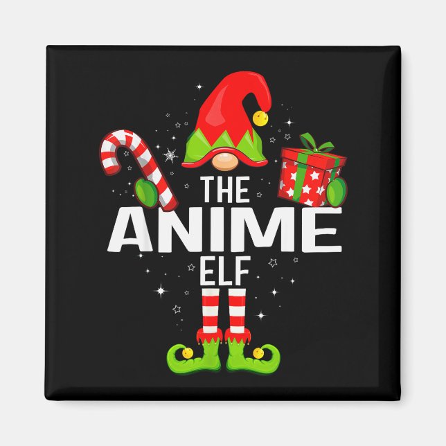 Imán The Anime Elf Family Christmas Pajama Xmas  (Frente)