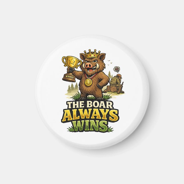 Imán The Boar Always Wins (Frente)