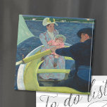 Imán The Boating Party | Mary Cassatt<br><div class="desc">The Boating Party (1893-1894) by American impressionist artist Mary Cassatt. Original fine art piece is an oil painting on canvas. 

Use the design tools to add custom text or personalize the image.</div>