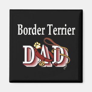 Imán the border terrier dad dad dad Magnet