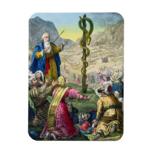 Imán The Brazen Serpent, de una biblia impresa por Edwa
