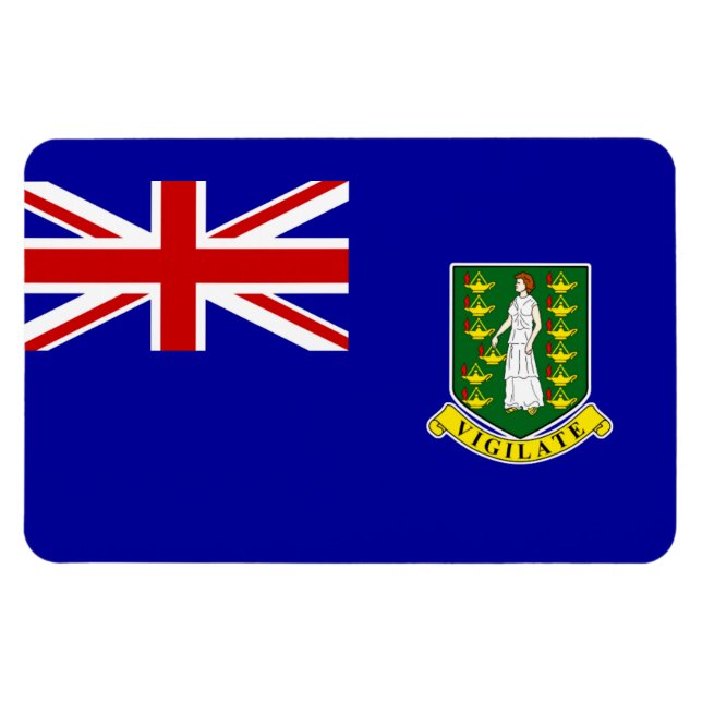 Imán The British Virgin Islands Flag (Horizontal)
